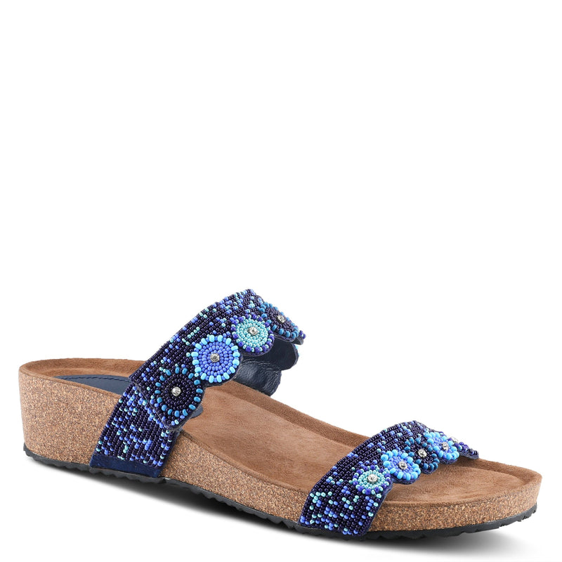 Navy Multi Leather